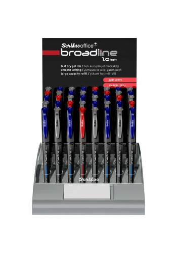 SCRİKSS BROADLINE JEL KALEM 40 LIK STAND