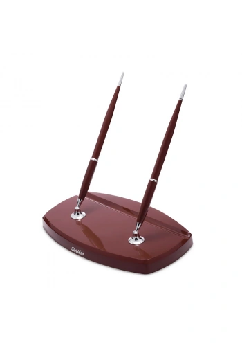 SCRİKSS M17 MASA TAKIMI ÇİFTLİ DOLMA KALEM BORDO