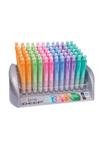 SERVE DEEP PASTEL VERSATİL KALEM 72 Lİ STAND