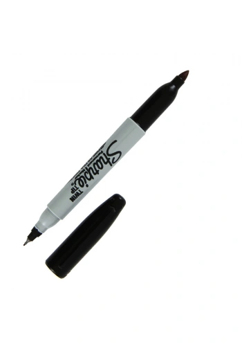 Sharpie Twin Çift Uçlu Permanent Markör Siyah 811100