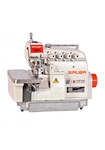 Siruba 747L-514M7-23-BK1/DKLU1-0 4 İplik Kıstırmalı Direct Drive Overlok Makinası
