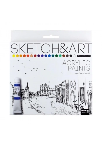 Bruno Visconti Sketch&Art Akrilik Boya Seti 18x12ml No:70-0014