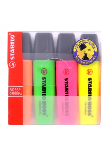 Stabilo Boss Fosforlu Kalem 4’lü Paket 70/4