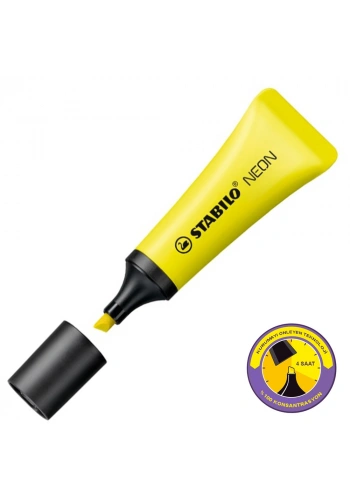 Stabilo Neon Fosforlu Kalem Sarı 72/24