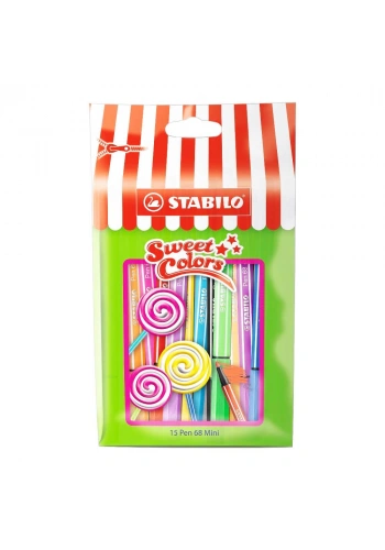 Stabilo Pen 68 Sweet Colors Mini 15 Renk