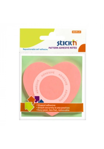 Stick’n Yapışkanlı Kağıt Kalp Desenli Pembe 21545