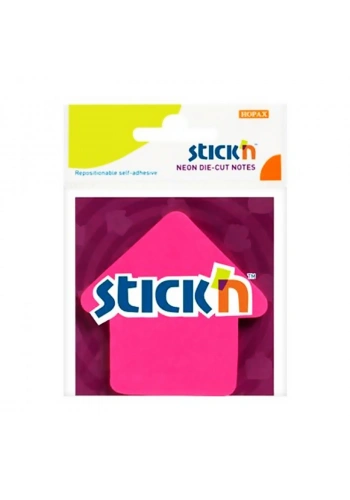 STİCKN 21181 YAPIŞKANLI OK NOT KAĞIDI 70x70 50 YAPRAK PEMBE