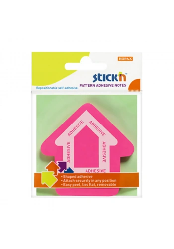 STİCKN 21542 YAPIŞKANLI OK NOT KAĞIDI 70x70 50 YAPRAK PEMBE
