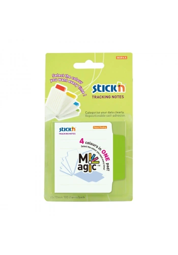 STİCKN 21559 YAPIŞKANLI NOT KAĞIDI 70x70 ÇİZGİLİ BEYAZ 4 RENK
