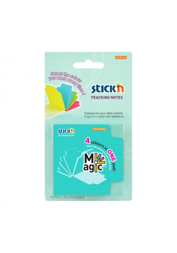 STİCKN 21560 MAGİC YAPIŞKANLI NOT KAĞIDI 70x70 4 RENK