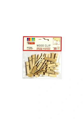 Südor Ahşap Mandal Büyük 3.5 cm 20li Naturel