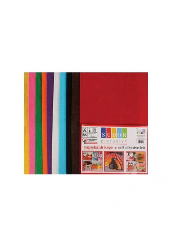 Südor Keçe A4 10 Renk Yapışkanlı