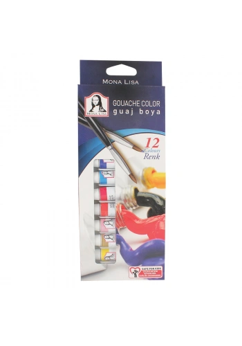SÜDOR MONALİSA 12 RENK GUAJ BOYA TÜP 12 ml SD57512