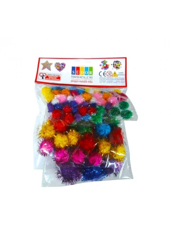 Südor Ponpon Metalik Mix 10-20-30 mm