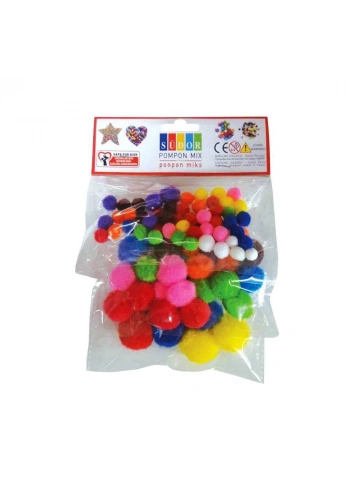 Südor Ponpon Mix 10-20-30 mm