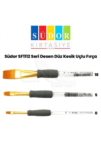 Südor SF1112 Seri Desen Düz Kesik Uçlu Fırça