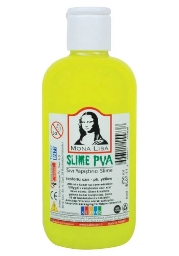 Südor Slime 250 ml Fosforlu Sarı