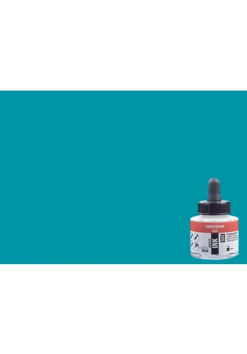 Talens Amsterdam Acrylic Ink 30ml 522 Turquoise Blue