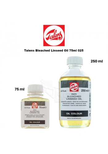 Talens Bleached Linseed Oil 75ml 025 75ml