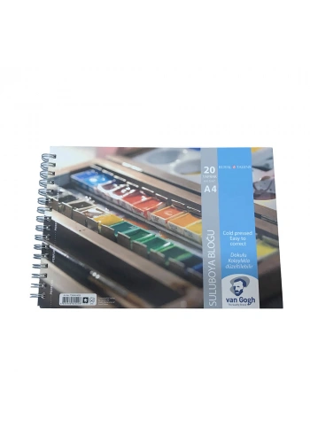 Talens Sulu Boya Bloğu A4 300 gr 20 Yaprak Spiralli 480712