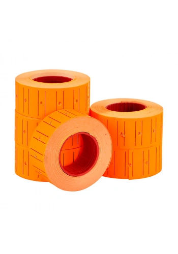 TANEX FİYAT ETİKETİ 12x21mm FOSFORLU TURUNCU 6LI