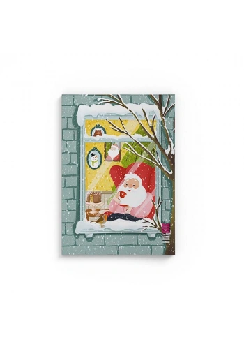 Thinkbook Kış Serisi Noel Baba 10,5x14 96 Sayfa Çizgisiz Defter