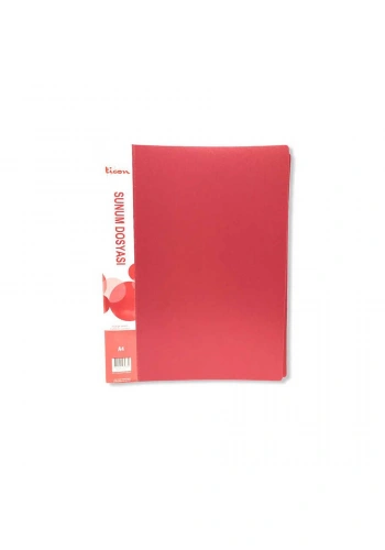 Ticon Sunum Dosyası Ekonomik 100lü Kırmızı