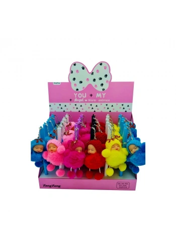 Unicus Uyuyan Bebek Ponpon Jel Tükenmez Kalem Tekli 2004-8