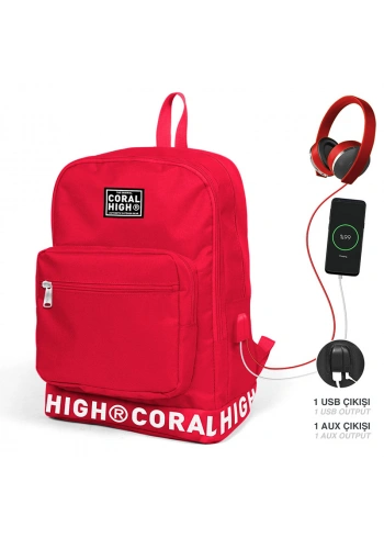YAYGAN 24103 CORAL HIGH SIRT ÇANTASI USB+AUX