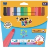 Bic Kids Visacolor XL Jumbo Yıkanabilir Keçeli Boya Kalemi 12 Renk 829007