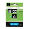 DYMO D1 45803 YEDEK ŞERİT 19mmx7m BEYAZ-SİYAH