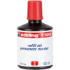 EDDİNG T100 KIRMIZI PERMANENT MÜREKKEP 100ML