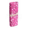 Kaukko Roll Art Kalem Çantası Fuşya Çiçekli Kod:K2190