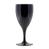 Premium Polikarbonat Şarap Bardağı Siyah 230 cc