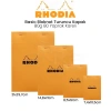 Rhodia Basic Bloknot Turuncu Kapak 80g 80 Yaprak Kareli