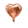 Rose Gold(pembe  altın ) kalp folyo balon (45 cm )