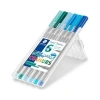 STAEDTLER TRIPLUS ÜÇGEN FİNELİNER 0,3mm OKYANUS 6LI