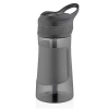 Uzspace Tritan Pipetli Su Matarası Playoff 460 ml Siyah