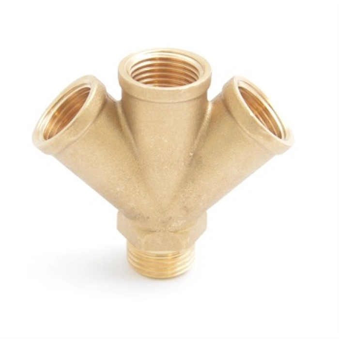 Hava Ayırıcı 3 lü Pirinç Çatal 1/2