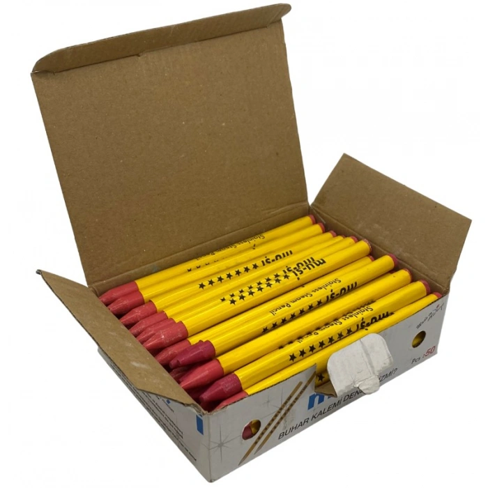 Sabun Kalem Çizgi Taşı Kırmızı 50 Adet / MUSI-07