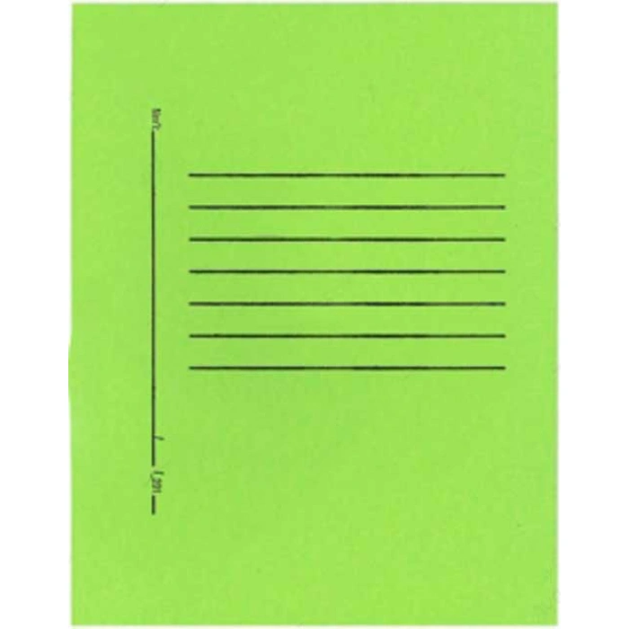 ALEMDAR YEŞİL TELLİ TAM KAPAKLI LÜKS KARTON DOSYA