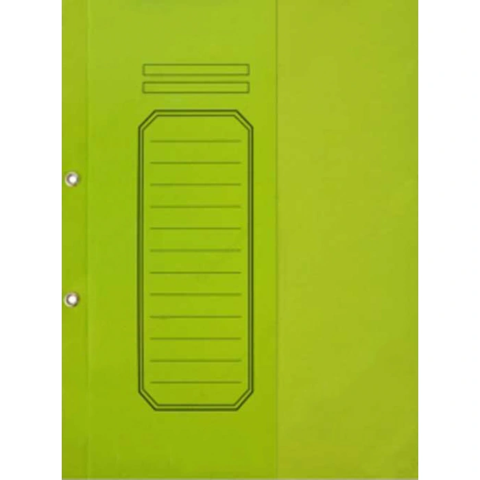 ALEMDAR YEŞİL TELLİ YARIM KAPAKLI LÜKS KARTON DOSYA