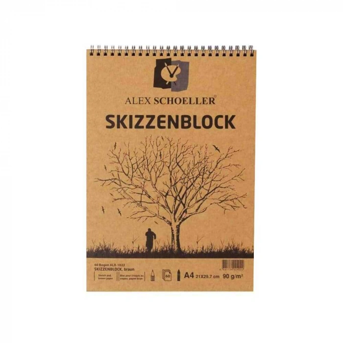 Alex Schoeller Spiralli Kraft A4 Blok 60lı