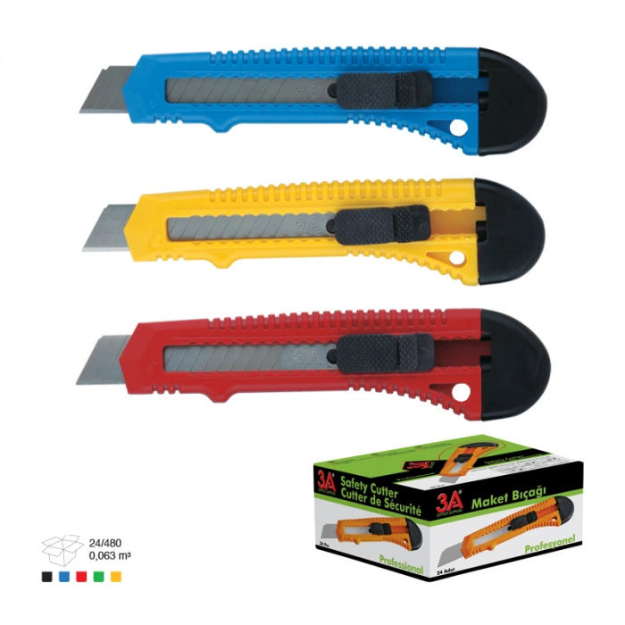 Ark 278 Geniş Maket Bıçağı Kilitli