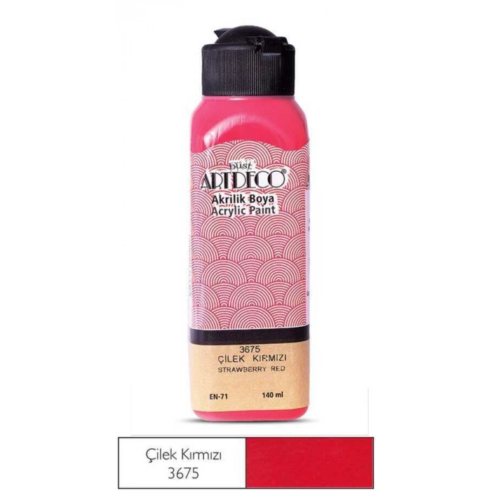 Artdeco Akrilik Boya 140 ml Çilek Kırmızısı