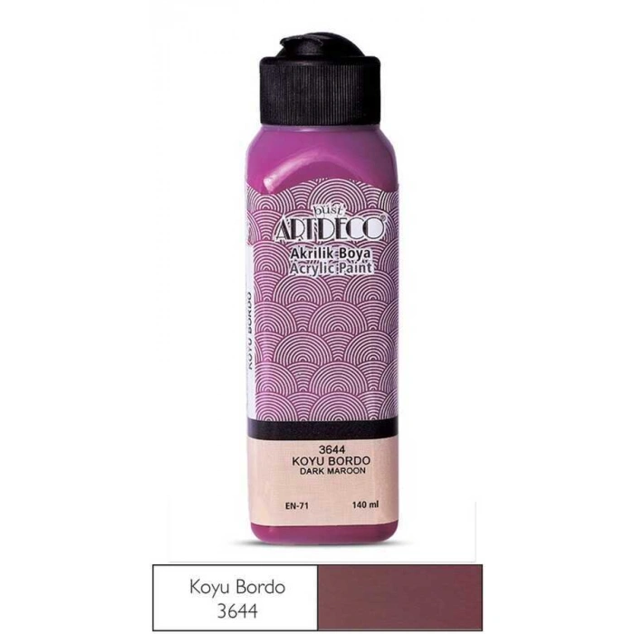 Artdeco Akrilik Boya 140 ml Koyu Bordo