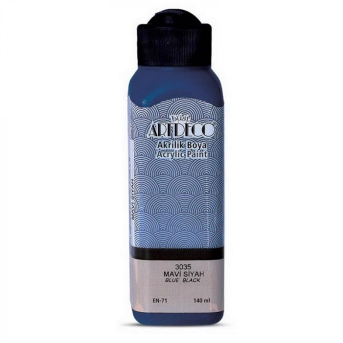 ARTDECO AKRİLİK BOYA 140 ml MAVİ SİYAH 070R-3035