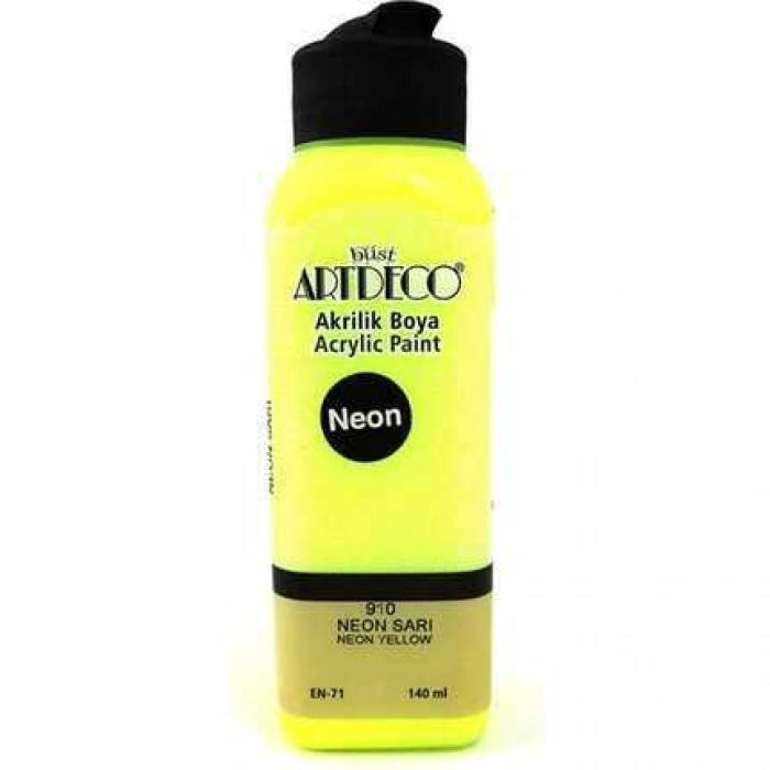 Artdeco Akrilik Boya 140 ml Neon Sarı