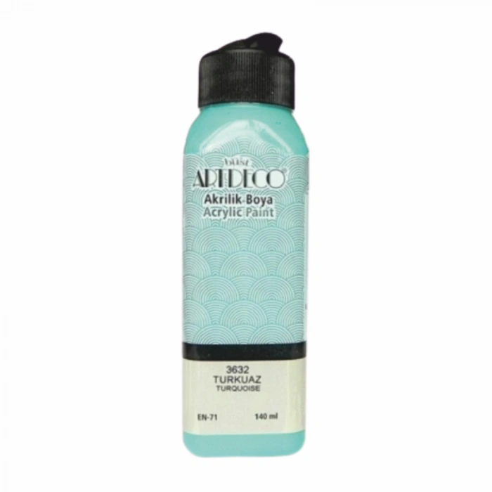 ARTDECO AKRİLİK BOYA 140 ML TURKUAZ 070R-3632