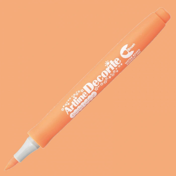 Artline Decorite Brush Marker Pastel Orange